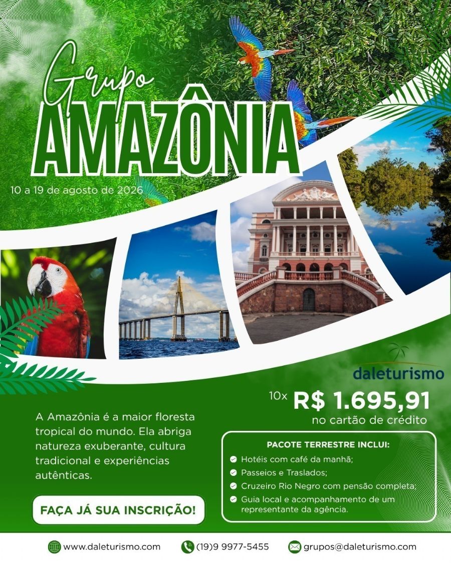 Amazônia - 10 a 19 de agosto de 2026